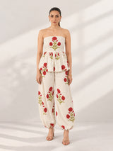 NAQSH PEPLUM TOP & BALLOON PANTS SET