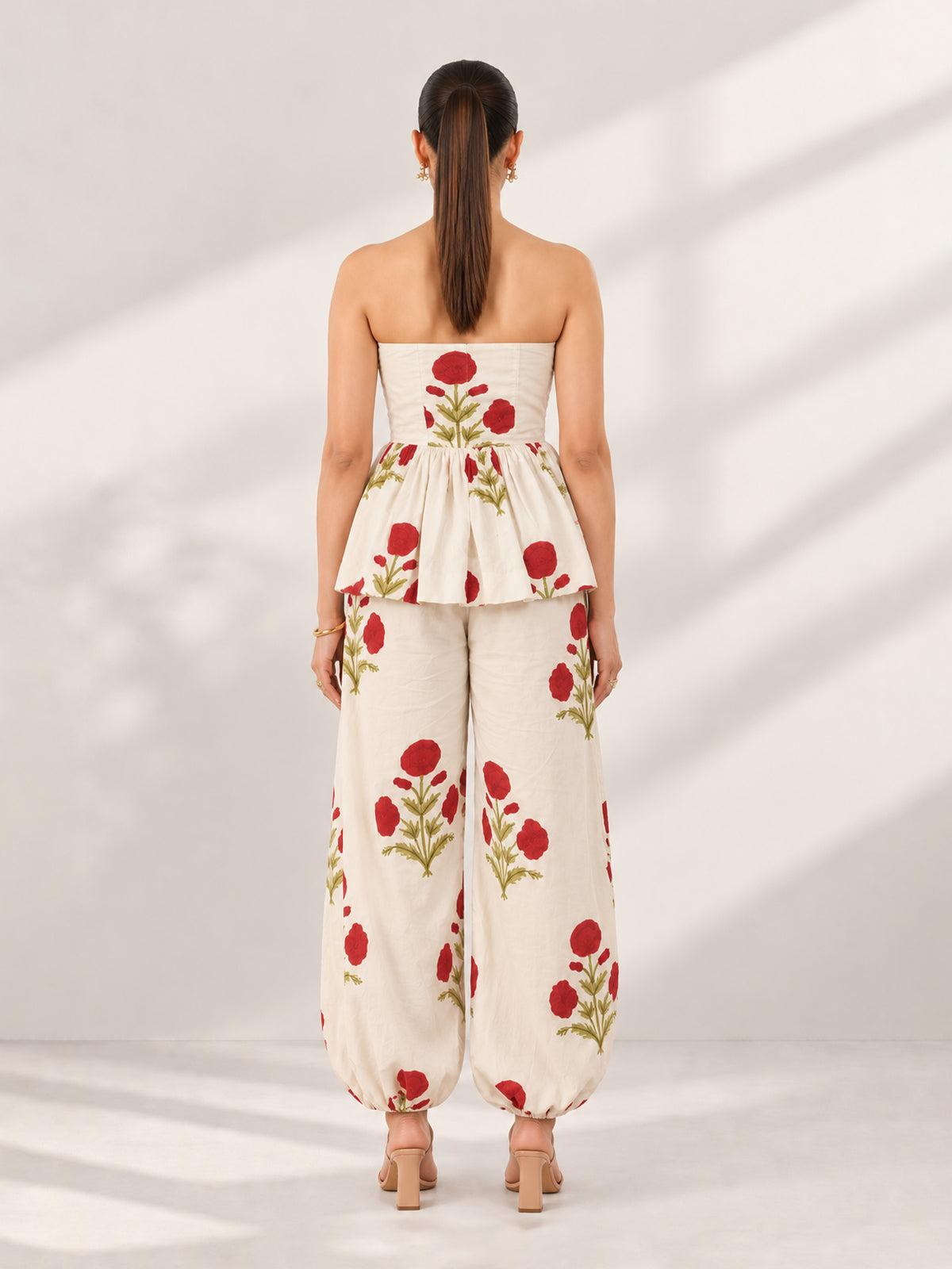 NAQSH PEPLUM TOP & BALLOON PANTS SET