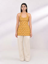 KANAK HALTER NECK KURTI