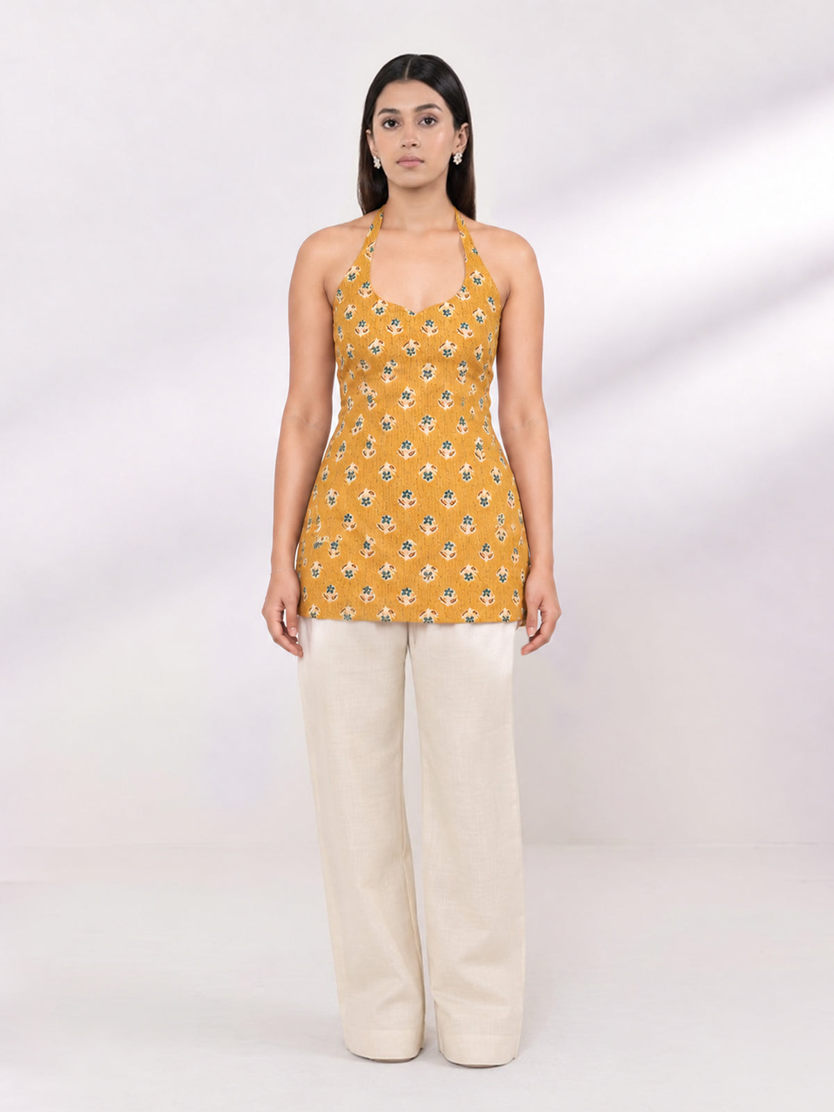 KANAK HALTER NECK KURTI