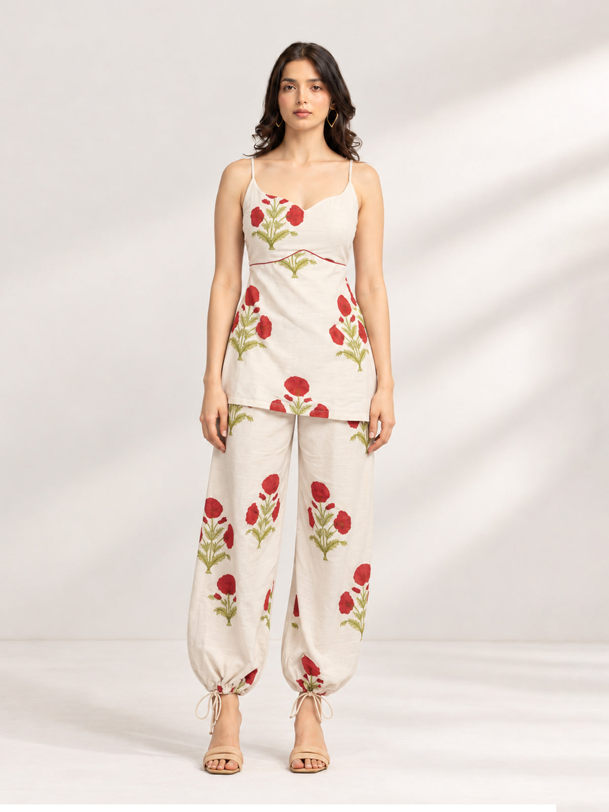 NAQSH KURTI & BALLOON PANTS SET