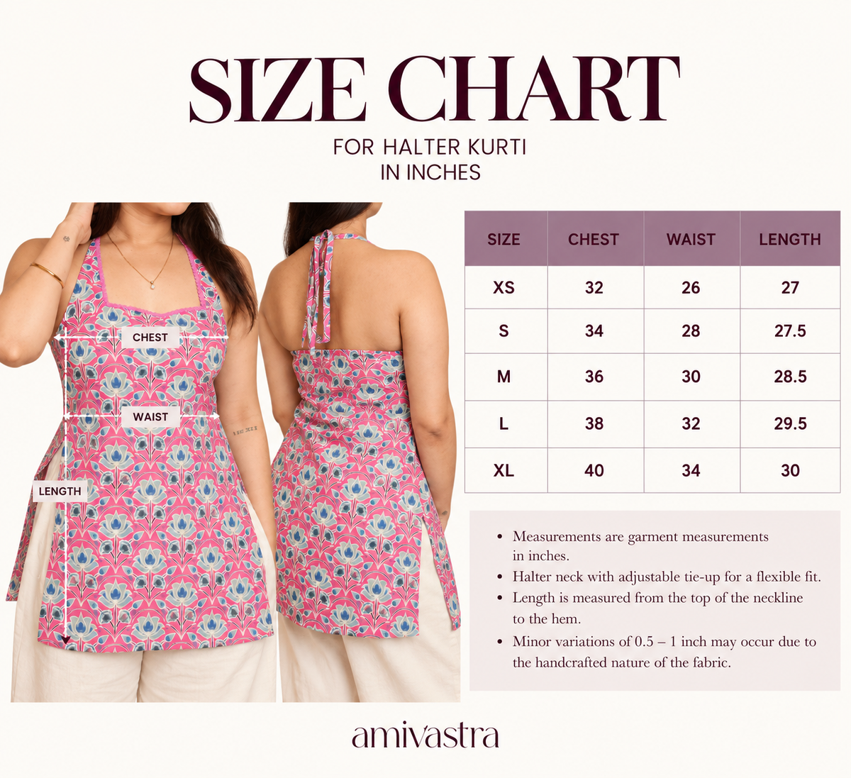 INAYA HALTER NECK KURTI