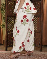 NAQSH PEPLUM TOP & BALLOON PANTS SET