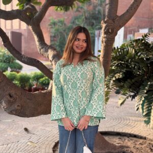 GREEN PASHMINA KURTI