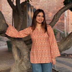 ORANGE PASHMINA KURTI